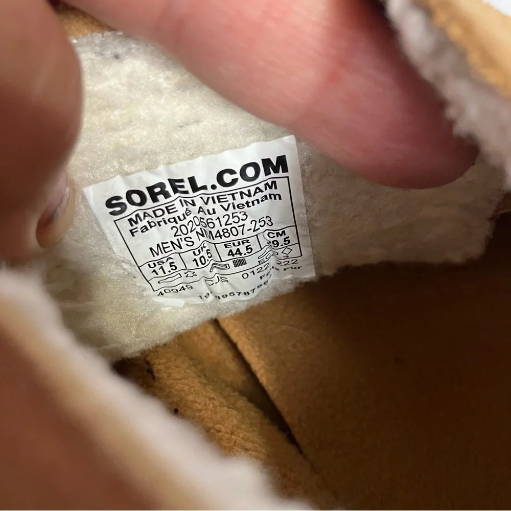 Sorel Men’s Explorer Drift waterproof boots tan suede‎ size 11.5